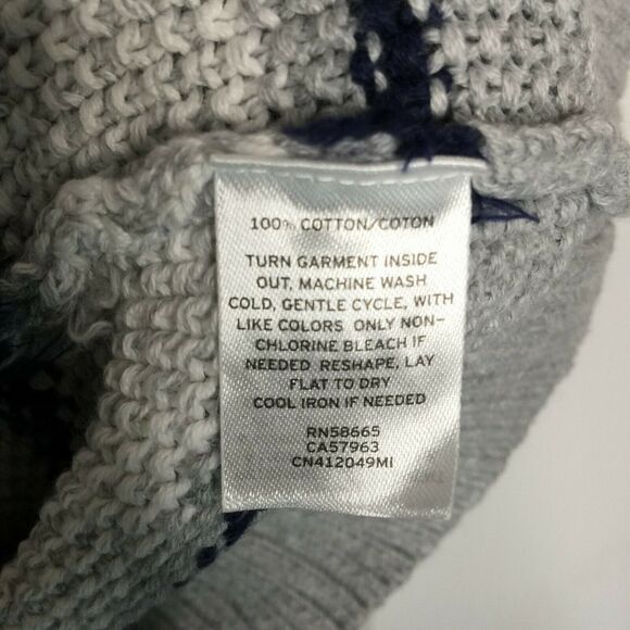 Caslon Ribbed Knit Striped Pullover Tank Top Sweater Sleeveles Crew Neck X-Small - Picture 8 of 8